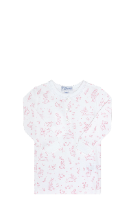 Image of Pink Bunny Toile Pajama